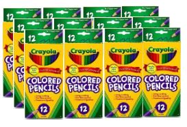 Crayola 12 Count Colored Pencils  12 Pack Bundle  144 Pieces  Child Ages 3+
