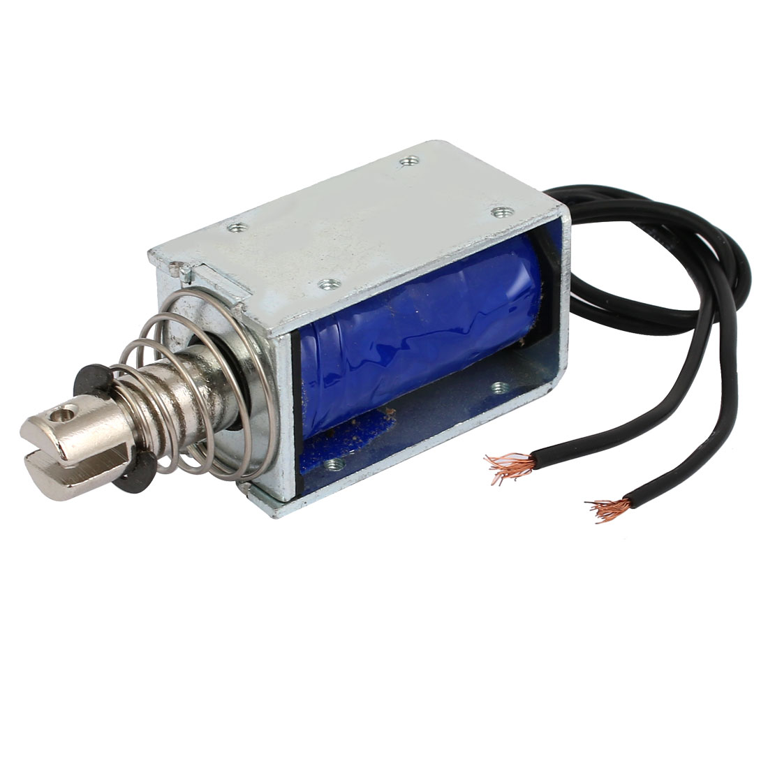 Unique Bargains DC 24V 0.7kg/10mm Open Frame Pull Type Solenoid Electromagnet ZYE1-1253