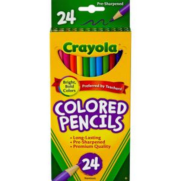 Crayola 68-4024 Crayola 24 Ct. Colored Pencils 24 Long Colored Pencils