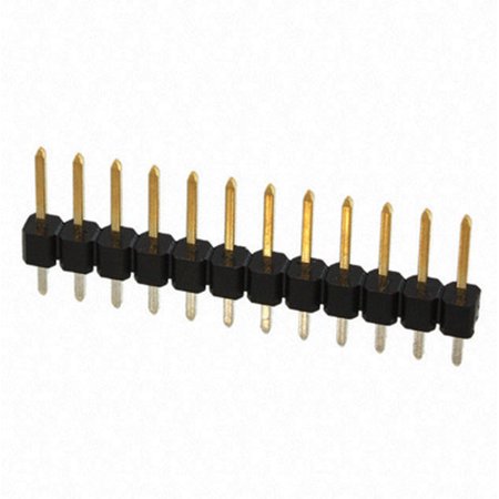 2312-6121TG Connector Unshrouded Header HDR 12 POS 2.54mm Solder ST Thru-Hole
