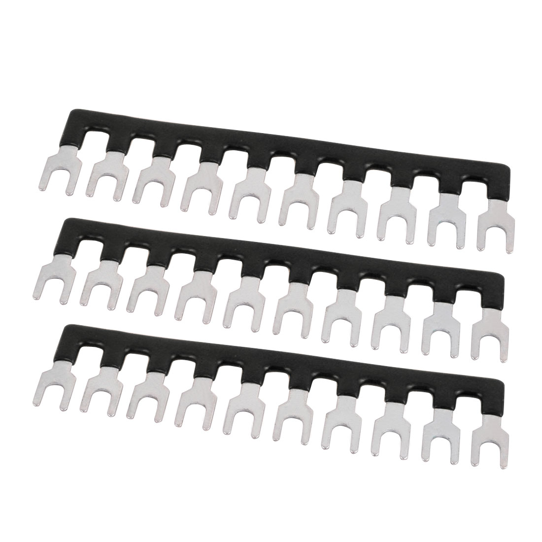 3PCS TBD-20A 6mm Pitch 10 Position PCB Terminal Block Strip Barrier Black