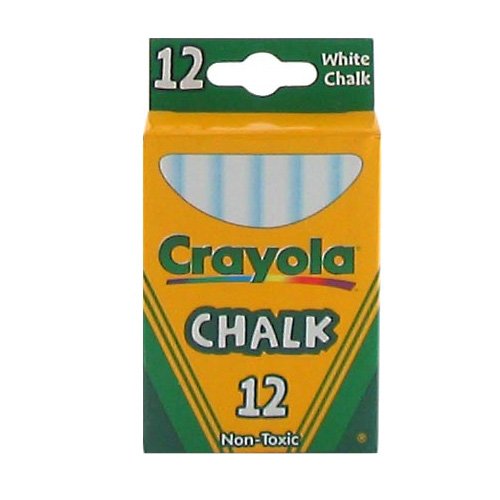 Crayola Non-Toxic White Chalk(12 Ct Box)and Colored Chalk(12 Ct Box) Bundle thumbnail