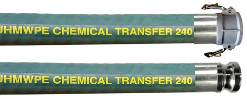 JGB Enterprises A006-0489-0020 Green JGB Enterprises Eagle Hose-Chem UHMW Chemical Suction and Discharge Polyethylene Hose Assembly, 3