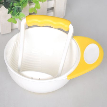 KABOER Kid Baby Learning Dishes Grinding Bowl Baby Handmade Grinding Fruit Supplement Children Infant Food Mill Bowl Simple