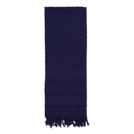 14836 Solid Color Shemagh Tactical Desert Keffiyeh Scarf, Navy Blue