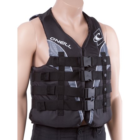 O Neill Mens Superlite USCG Life Vest 6XL Black/black/smoke (4723)