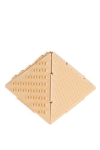 The PYRAMID Baseplates by Strictly Briks  Patent Pending 3D Play Building Set  LEGO Compatible  1 Square, 4 Triangle Plates  Double Sided for Large & 