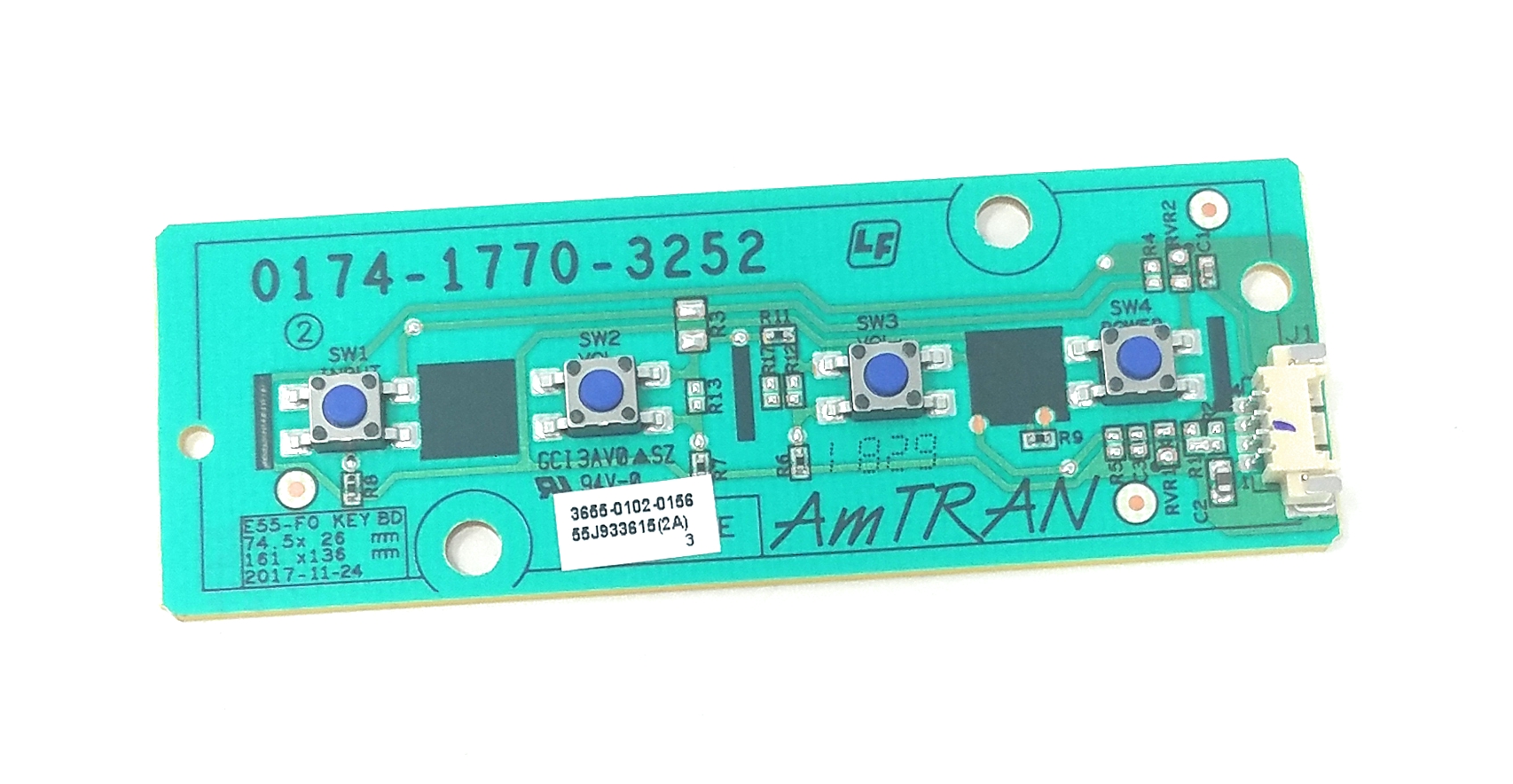 Power Botton Model 0174-1770-3252 for VIZIO Model E65-F0