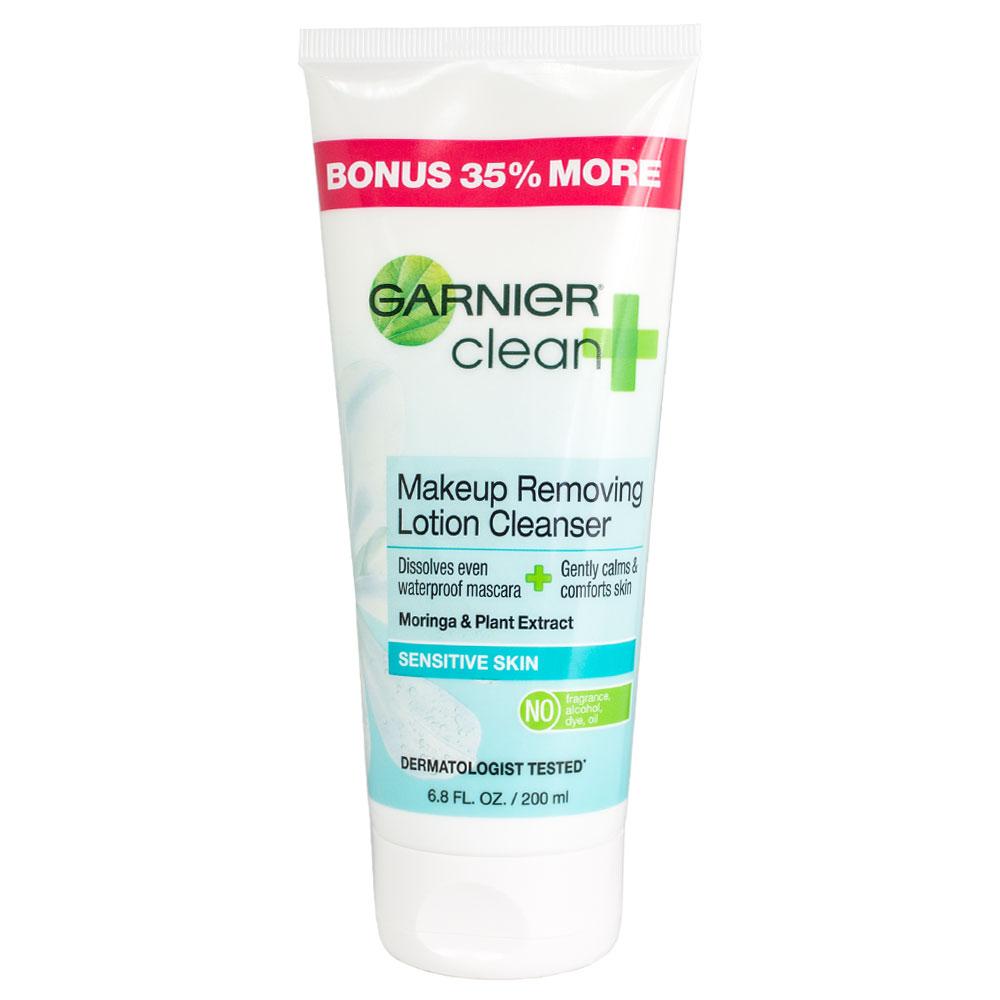 Garnier Clean+ Makeup Removing Lotion Cleanser for Sensitive Skin, 6.8 Fl Oz