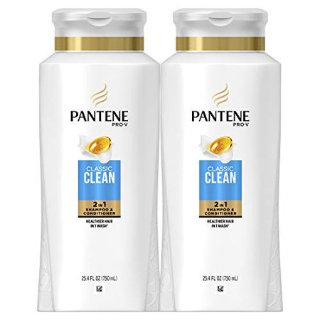 Pantene  Shampoo and Conditioner 2 in 1  Pro-V Classic Clean  25.4 Fl Oz  Pack of 2