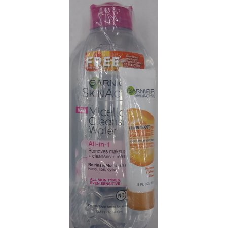 Garnier SkinActive Micellar All-in-1 Cleansing Water with Bonus, 13.5 Fl. Oz.