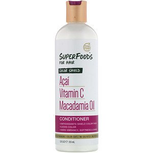 Petal Fresh, Pure, SuperFoods for Hair, Color Shield Conditioner, Acai, Vitamin C & Macadamia Oil, 12 Fl Oz (355 Ml) (Pack of 6)