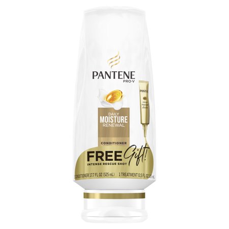 Pantene Pro-V Daily Moisture Renewal Conditioner, 17.7 Fl Oz with Intense Rescue Shot