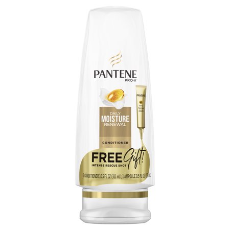 Pantene Pro-V Daily Moisture Renewal Conditioner, 10.5 Fl Oz with Intense Rescue Shot