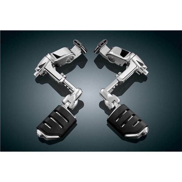 Kuryakyn Ergo III Chrome Cruise Mounts W/Trident Dually ISO-Pegs (4081)