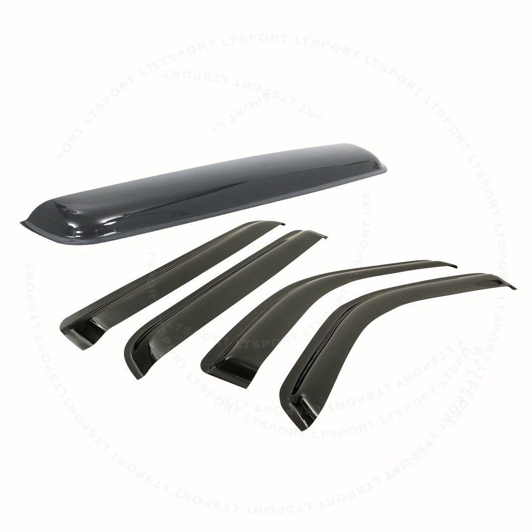 Fit 97-12 Ford Lincoln WINDOW VISOR SUN ROOF SHADE VENT GUARD COMBO SET Fit: 97 98 99 00 01 02 03 04 05 06 07 08 09..etc