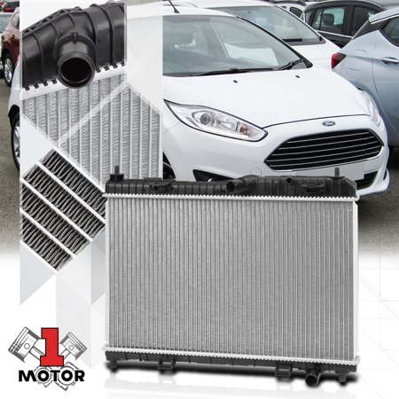 Aluminum Core Radiator OE Replacement for 01-18 Ford Fiesta 1.6 at/MT Dpi-13201 02 03 04 05 06 07 08 09 10 11 12 13 14 15 16 17
