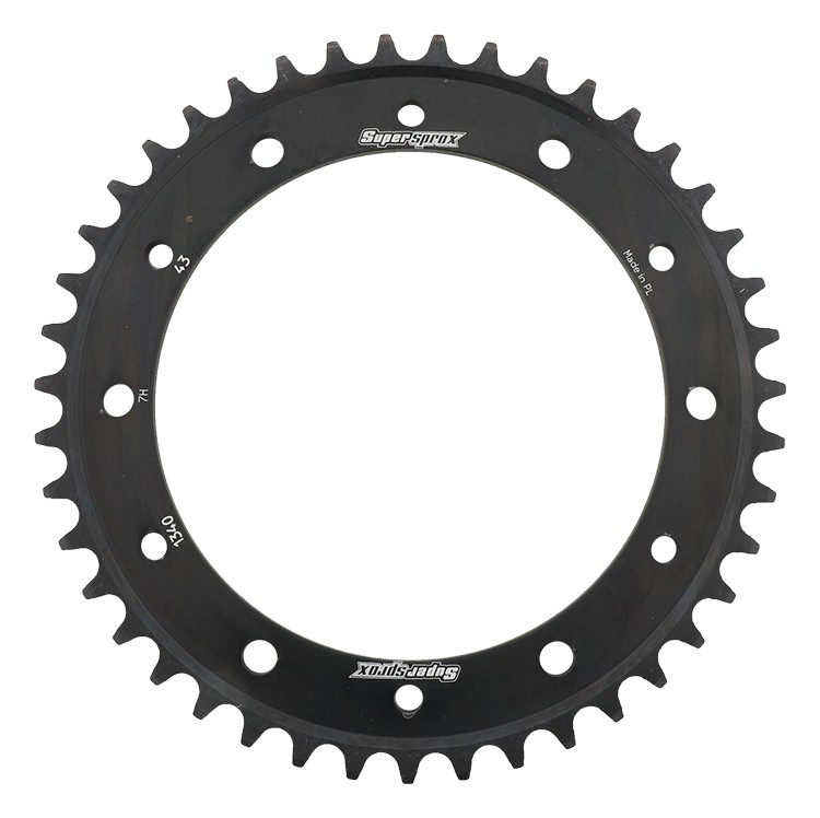 Black Steel Sprocket 43T for Honda CB 1000 R 09 11 12 13 14 15 2009 2011 2012 2013 2014 2015, VFR 800 02 03 04 05 06 07 08 09 2002 2003 2004 2005 2006