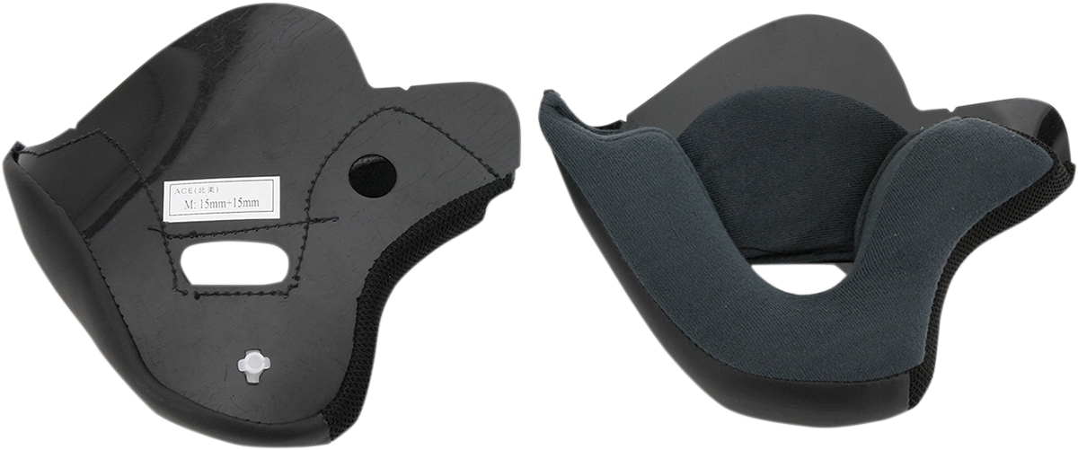 Z1R Helmet Cheek Pads for Ace Helmets Gray 25mm - 3XL 0134-0329