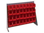Quantum Storage Systems QBR-3619-220-32 Bench Racks & Louvered Panels with Bin Complete Unit Red