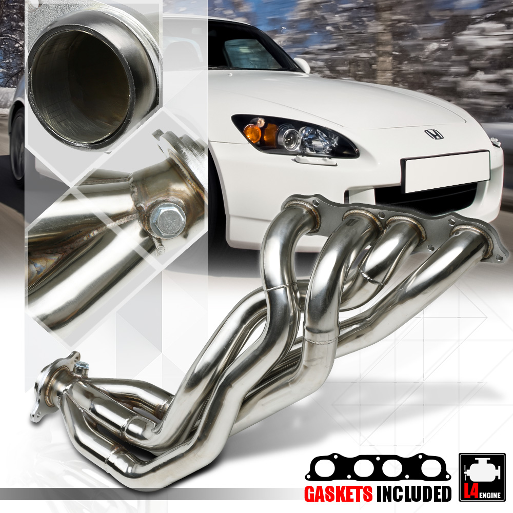 Stainless Steel Performance Exhaust Header Manifold for 00-09 S2000 AP1/AP2 F22C 01 02 03 04 05 06 07 08