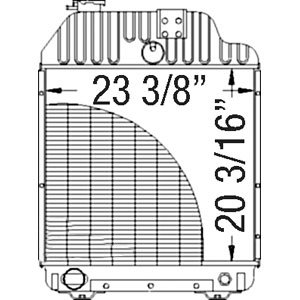 3382795M93 New Fits Massey Ferguson Tractor Radiator 3070 3095 3120T 3090 3120