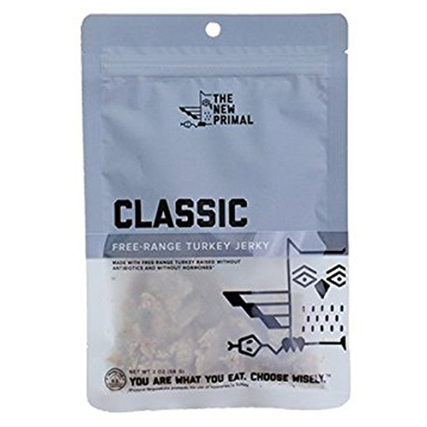 The New Primal Classic Free-Range Turkey Jerky 2 Oz Bags - Pack of 1