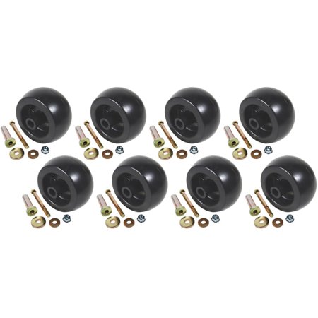 RAParts EIGHT (8) Deck Wheel / Roller Kit Fits Kubota  Fits Exmark  Fits Toro 103-7263 103-4051 103-3168