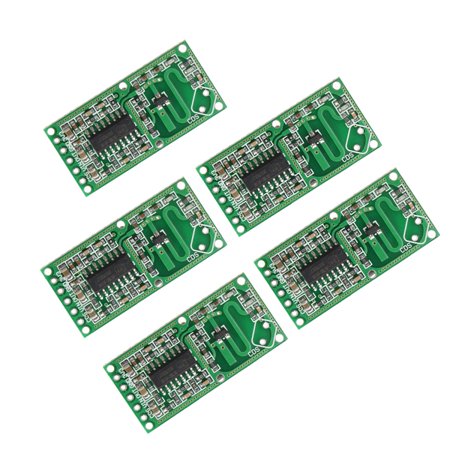 Genuine SP™ 5pcs RCWL-0516 4-28V 3mA Microwave Radar Sensor Human Body Induction Switch Module Prober