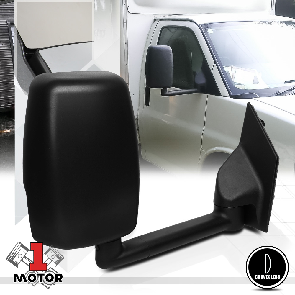 [Right]Passenger Side Manual Adjust Towing Mirror for 03-18 Chevy Express/Savana 04 05 06 07 08 09 10 11 12 13 14 15 16 17