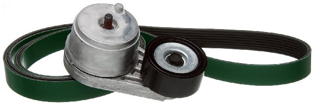 GO-PARTS Replacement for 2001-2001 Western Star 4900 Alternator and Air Conditionin Serpentine Belt Drive Component Kit (4964-2 / 4964T-2 / 4984T-2 / 