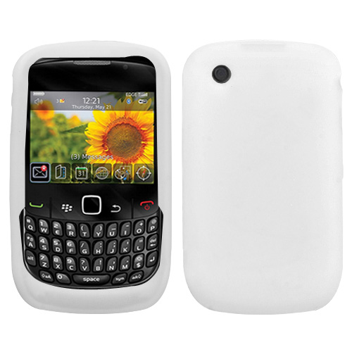 Solid Skin Cover White for Rim Blackberry 8520 Curve Rim Blackberry 8530 Curve Rim Blackberry 9300 Curve 3g Rim Blackberry 9330 Curve 3g