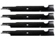 USA Mower Blades (4) U10022BP Standard Medium Lift for Exmark 103-2508 103-2518 103-2518-S 103-2528 Length 18 in. Width 2-1/2 in. Thickness .250 in. C