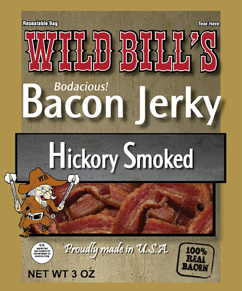 WILD BILL'S, BACON JERKY, SMOKE