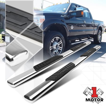 Chrome 5  Oval Side Step Nerf Bar for 99-16 F250 F350 F450 F550 SD Ext/Super Cab 00 01 02 03 04 05 06 07 08 09 10 11 12 13 14 15