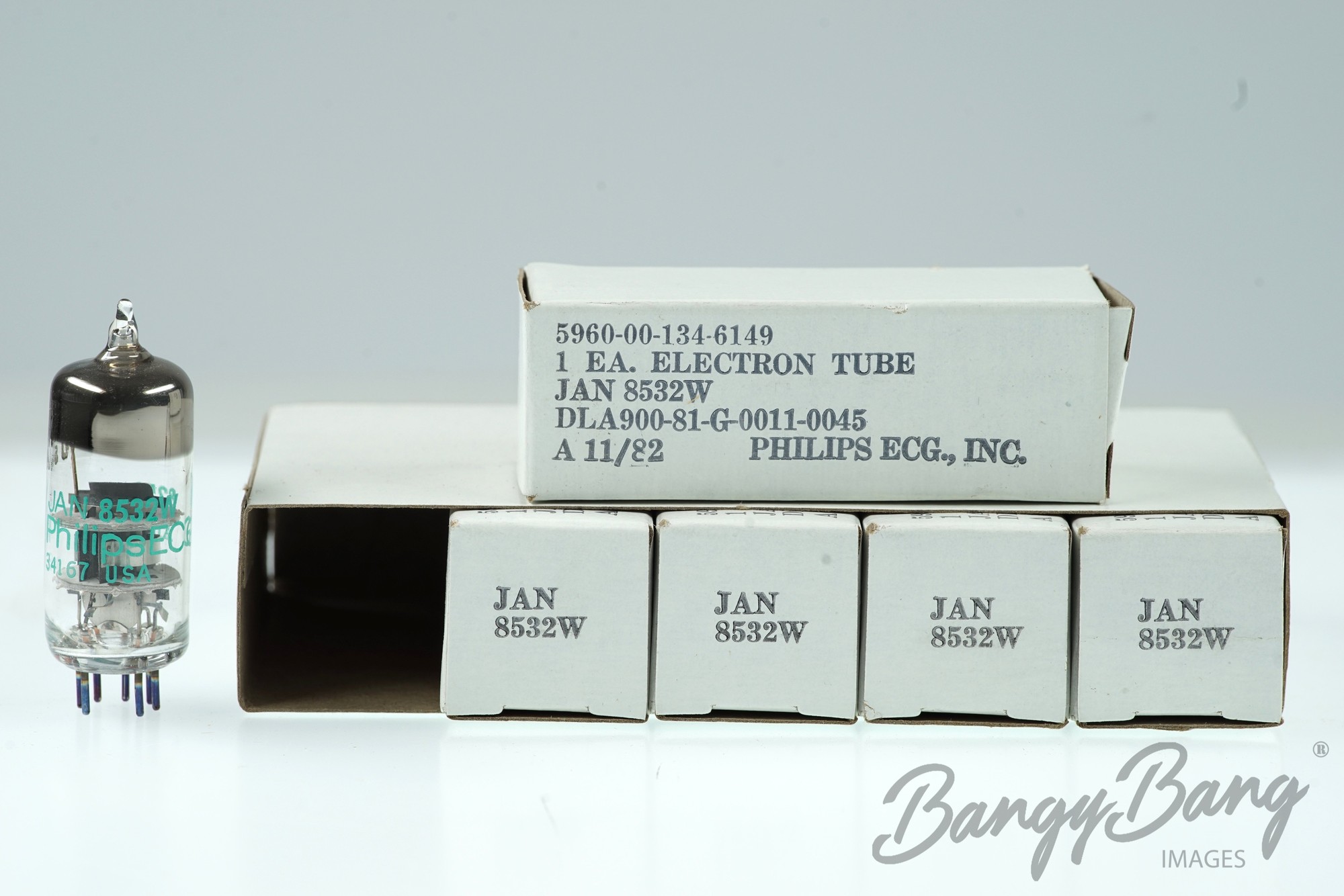 5 Vintage Philips 8532 W / 6J4 Audio Amplifier Tubes - BangyBang Tubes