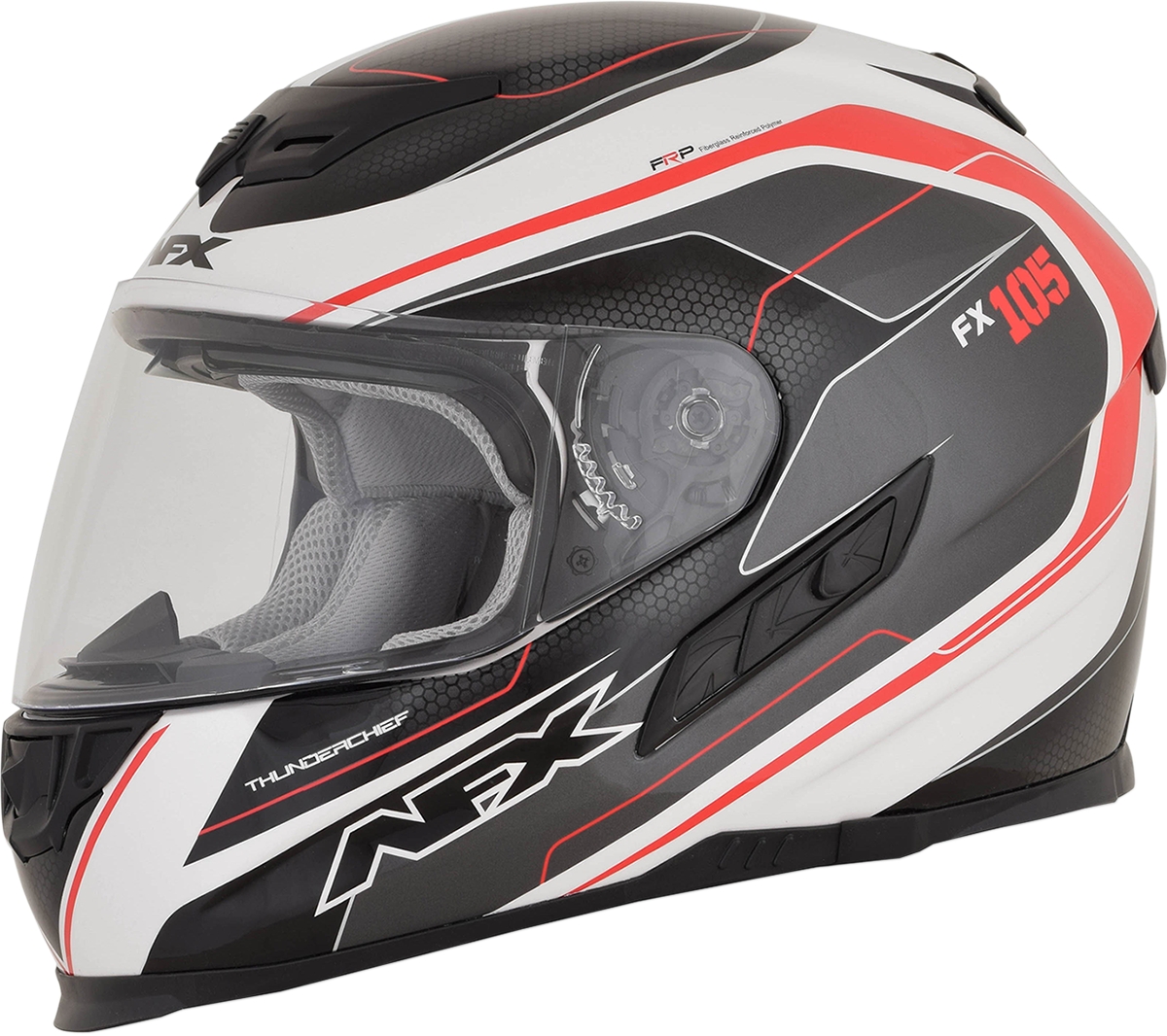 AFX FX-105 Thunder Chief Full Face Motorcycle Helmet Red Md  0101-9734