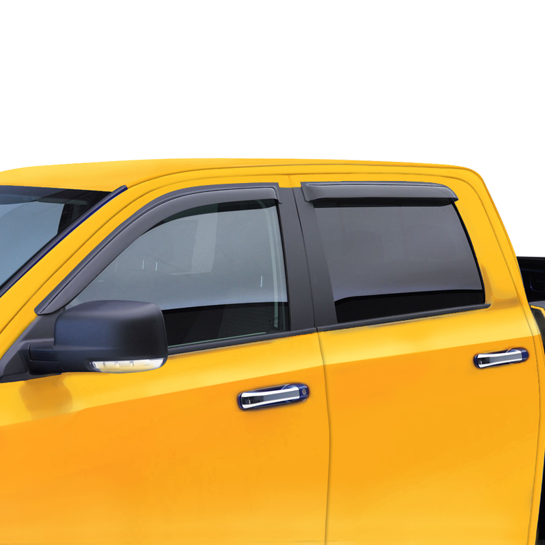 Fit 99-10 Ford F250 F350 F450 SuperCrew Window Visor Vent Rain Deflector for 99 00 01 02 03 04 05 06 07 08 09 10 Harley-