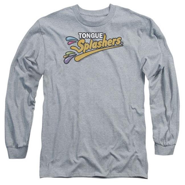 Trevco Dubble Bubble-Tongue Splashers Logo - Long Sleeve Adult 18-1 Tee - Heather & 2X