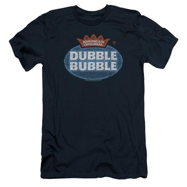 Trevco Dubble Bubble-Vintage Logo - Short Sleeve Adult 30-1 Tee - Royal Blue  Medium