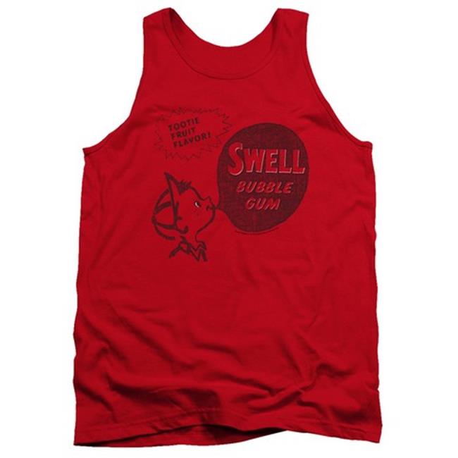 Trevco Dubble Bubble-Swell Gum - Adult Tank Top - Red, Large