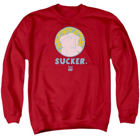 Tootsie Roll Chocolate Candy Tootsie Pop Sucker Adult Crewneck Sweatshirt