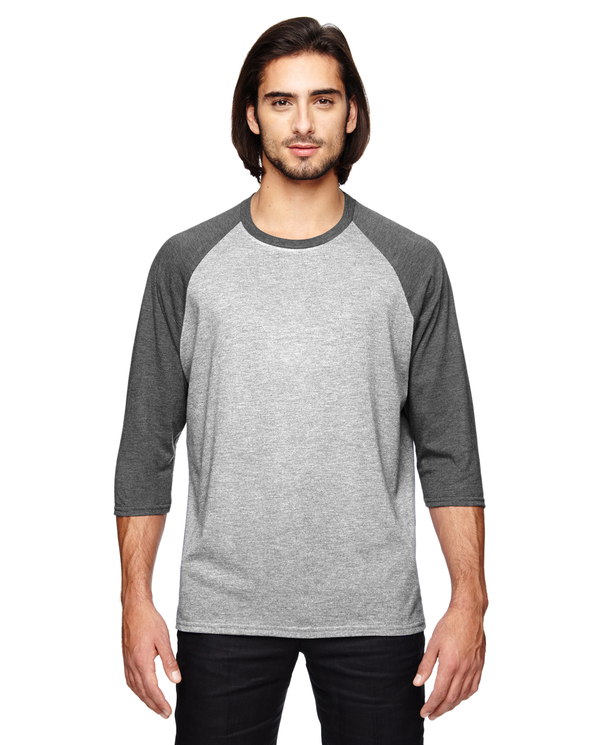 Anvil Adult Triblend 3/4-Sleeve Raglan T-Shirt - 6755