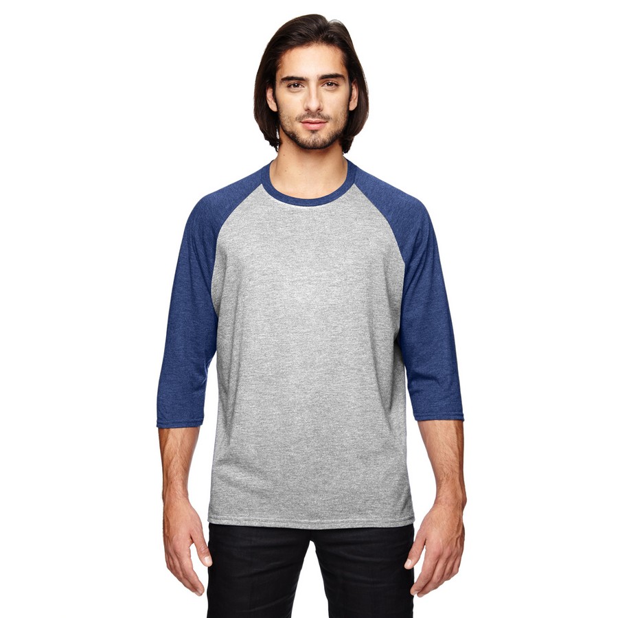 Anvil Men's 3/4 Raglan Sleeve T-Shirt 6755