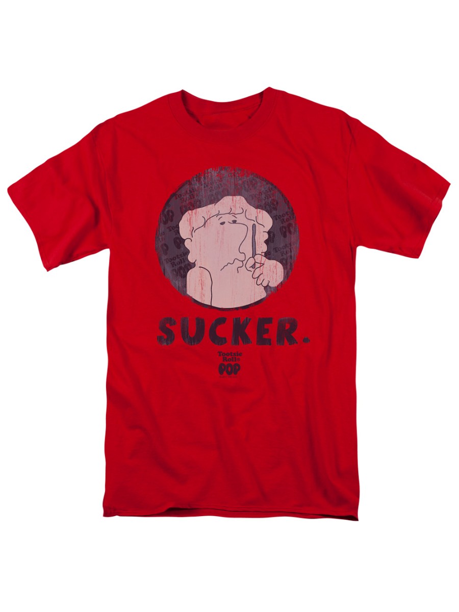 Tootsie Roll Chocolate Candy Tootsie Pop Sucker Adult T-Shirt Tee
