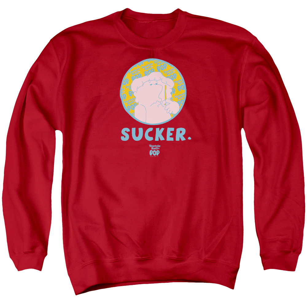 Tootsie Roll Chocolate Candy Tootsie Pop Sucker Adult Crewneck Sweatshirt