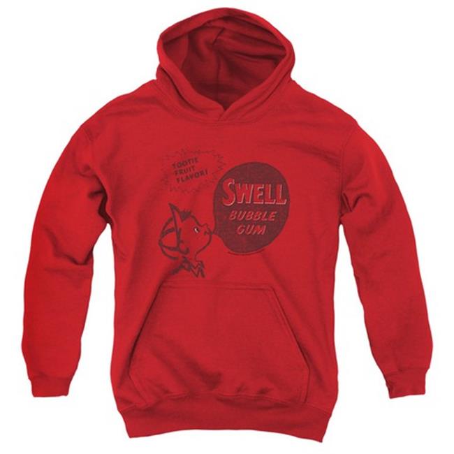 Trevco Dubble Bubble-Swell Gum - Youth Pull-Over Hoodie - Red- Extra Large