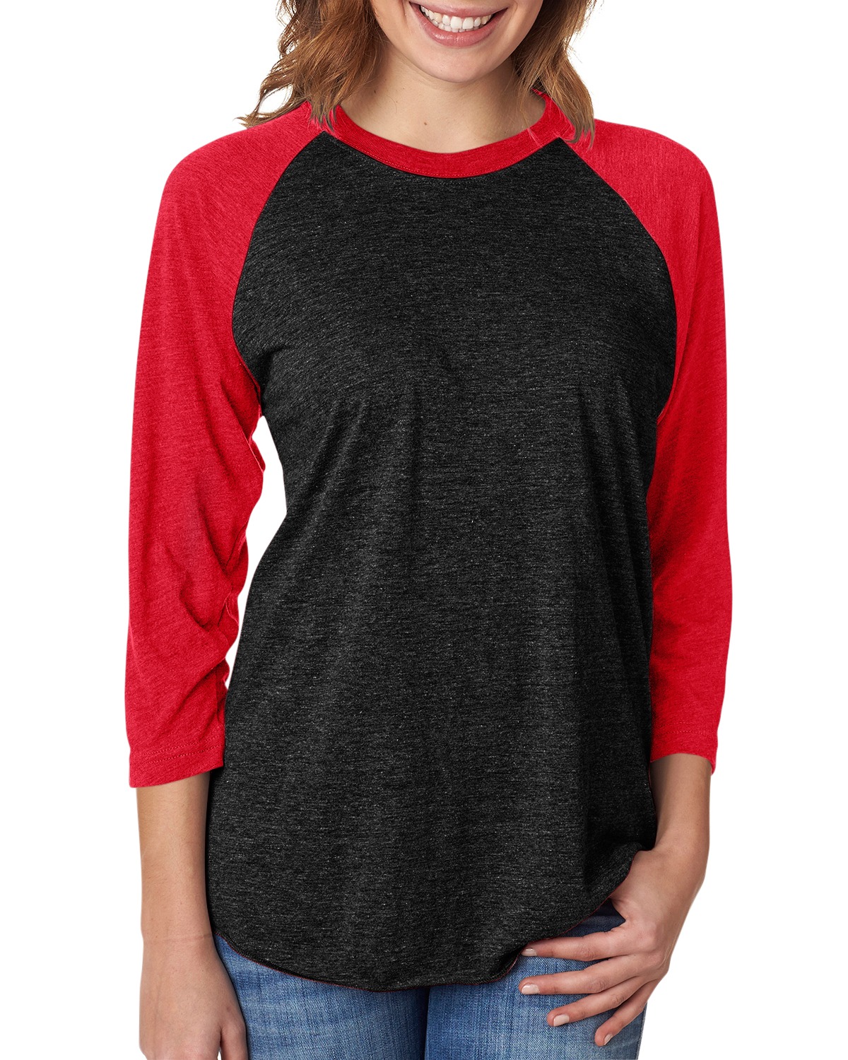 Next Level Active Unisex Triblend 3/4-Sleeve Raglan - 6051