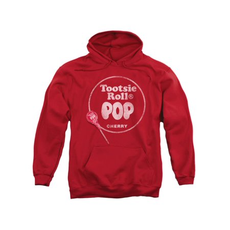 Tootsie Roll Chocolate Candy Tootsie Roll Pop Logo Adult Pull-Over Hoodie