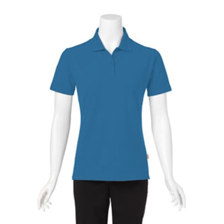 FeatherLite Women S Platinum Piqué Sport Shirt 5330 Pacific Blue XS